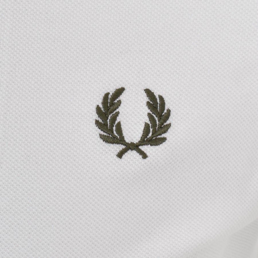 Image number 3 for Fred Perry Twin Tipped Polo T Shirt White