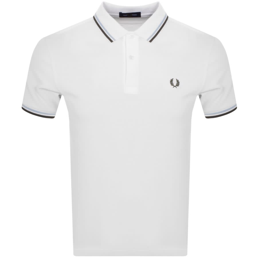 Image number 1 for Fred Perry Twin Tipped Polo T Shirt White