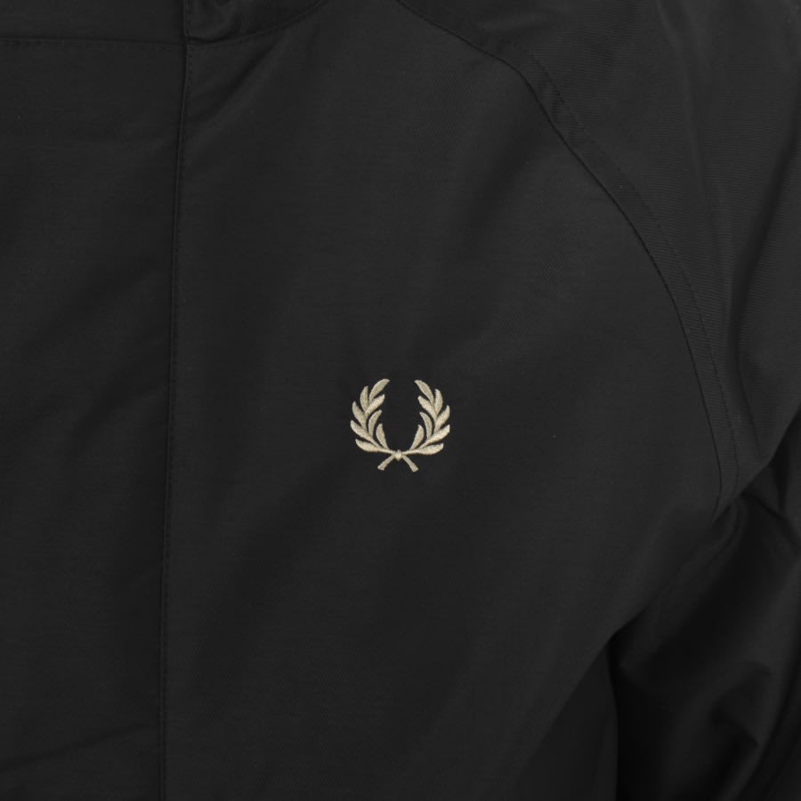 Image number 3 for Fred Perry Padded Hooded Jacket Black