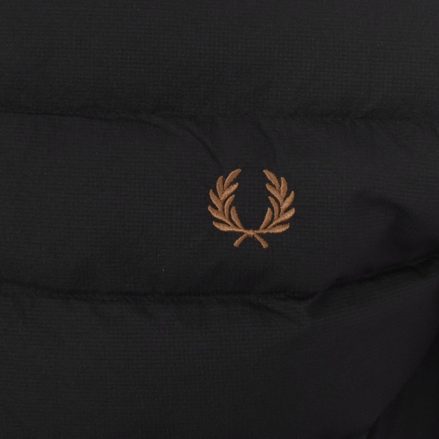 Image number 3 for Fred Perry Hooded Insulated Jacket Black