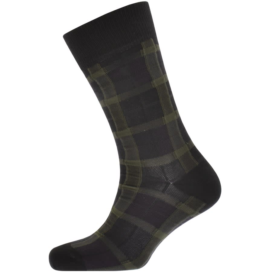 Image number 2 for Fred Perry Redacted Tartan Socks Green