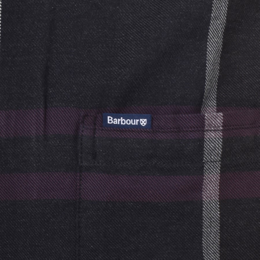 Image number 3 for Barbour Dunoon Check Long Sleeved Shirt Black