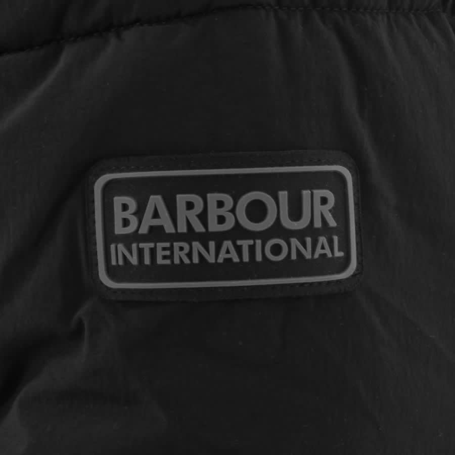 Image number 3 for Barbour International Auther Quilt Jacket Black