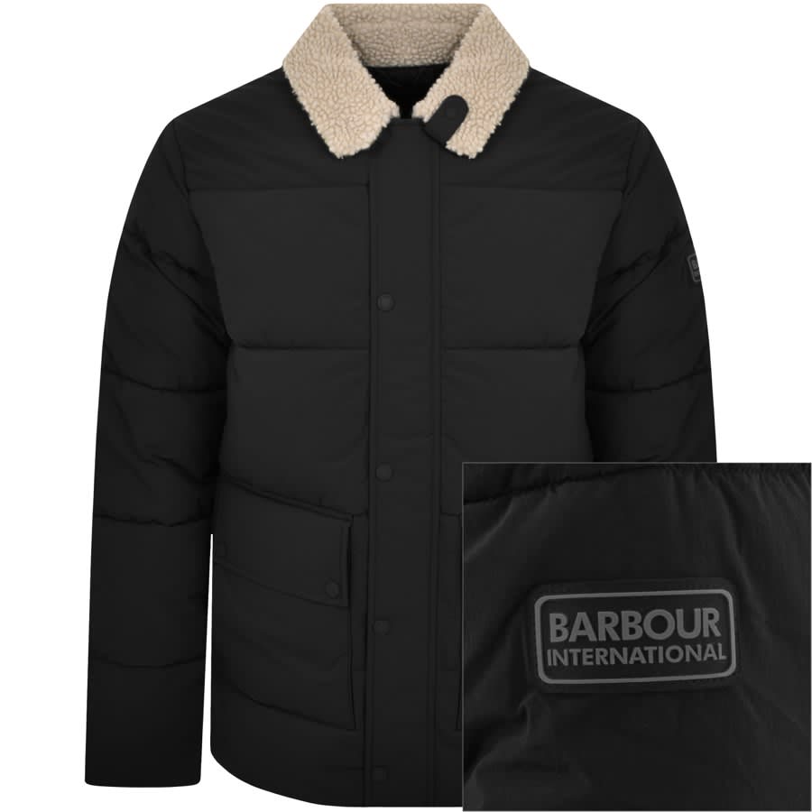 Image number 1 for Barbour International Auther Quilt Jacket Black