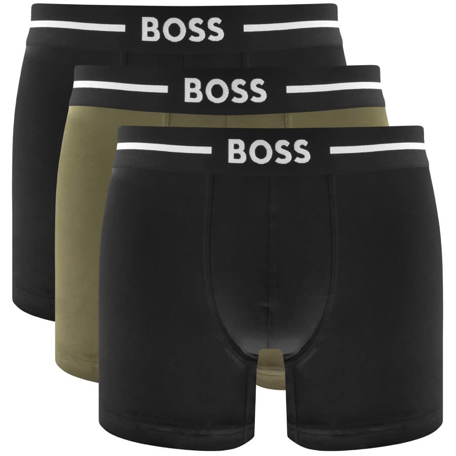 Image number 1 for BOSS Underwear Triple Pack Power Boxers Black
