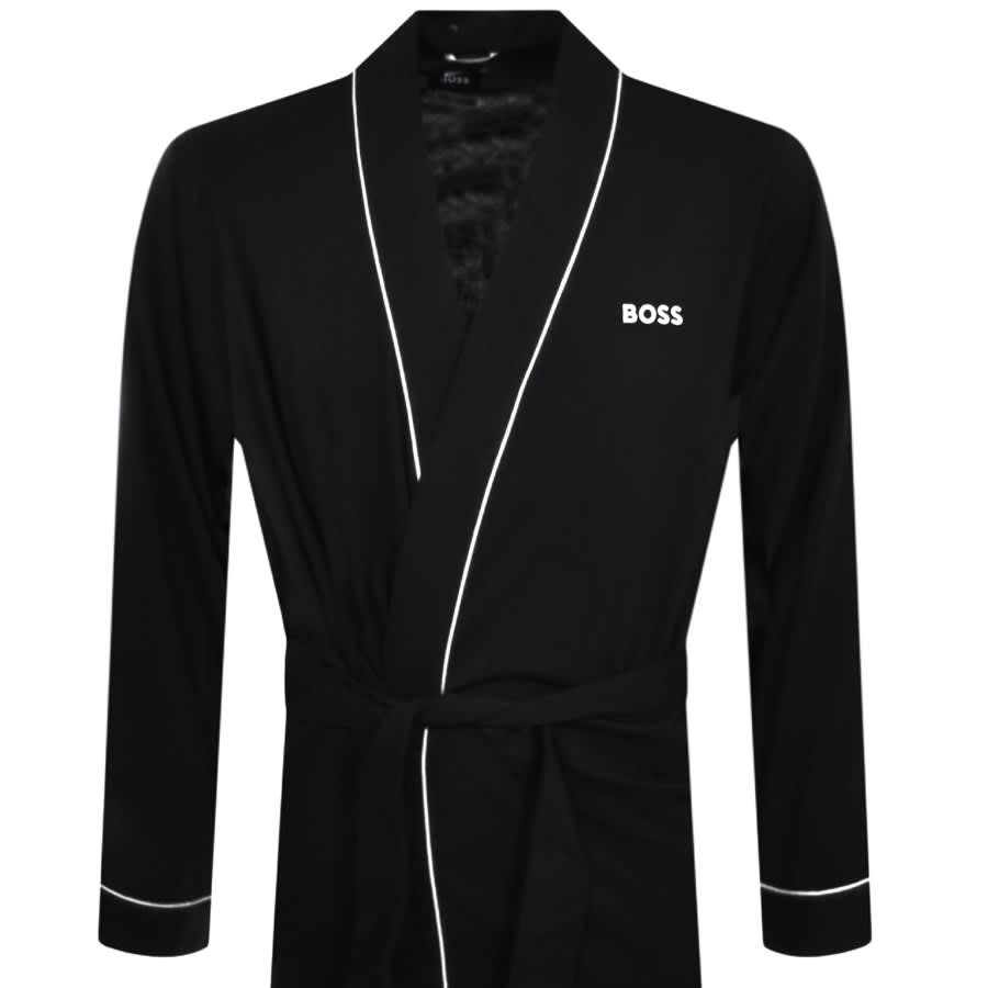 Image number 2 for BOSS Dressing Gown Black