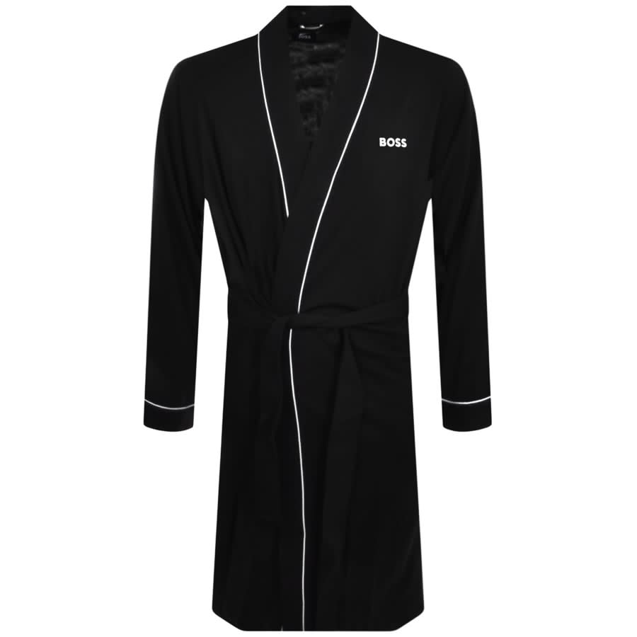 Image number 1 for BOSS Dressing Gown Black