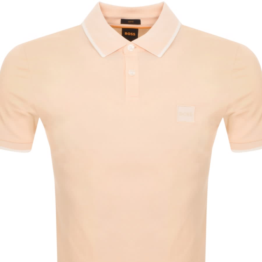 Image number 2 for BOSS Passertip Polo T Shirt Orange