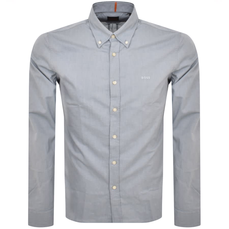 Image number 1 for BOSS Rickert Long Sleeved Shirt Blue