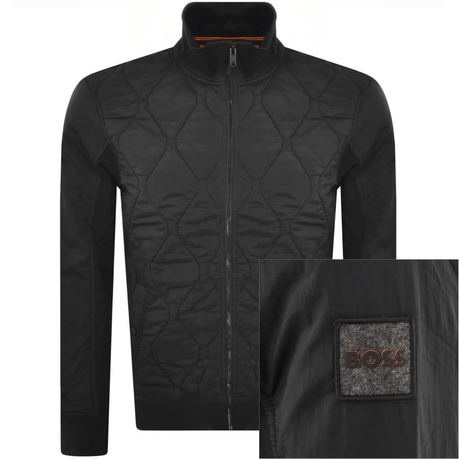 Image number 1 for BOSS Zequilt 01 Full Zip Sweatshirt Black