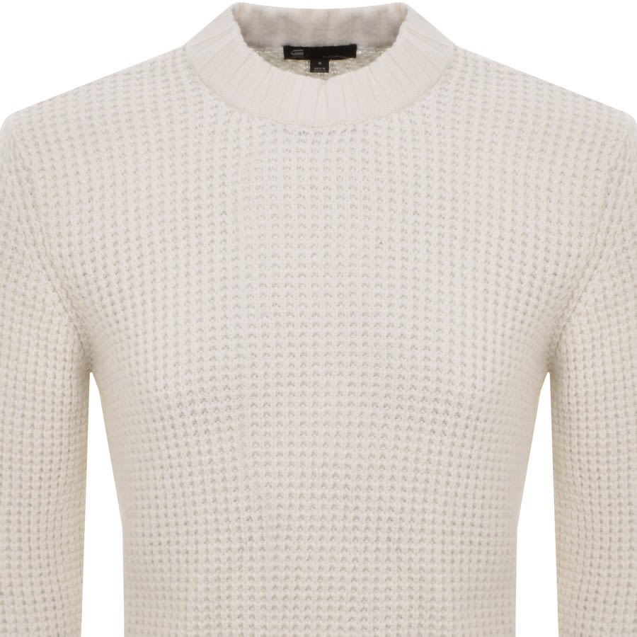 Image number 2 for G Star Raw Chunky Knit Jumper Cream