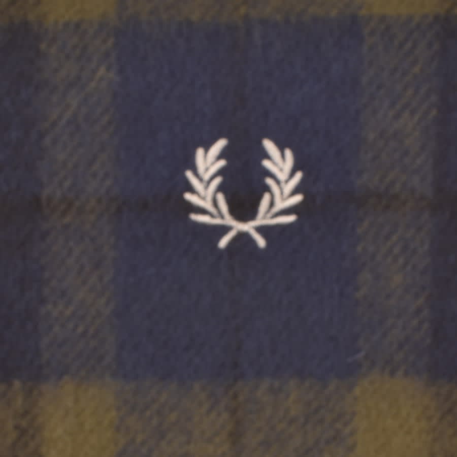 Image number 3 for Fred Perry Tartan Scarf Green