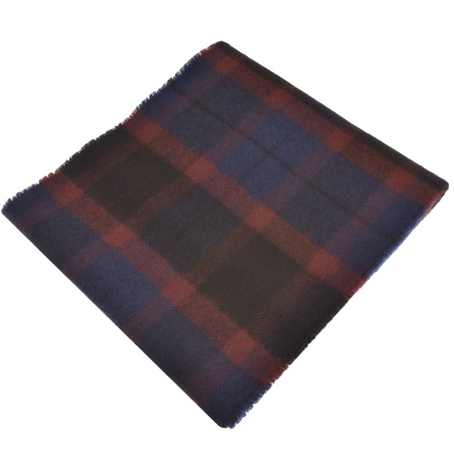 Image number 2 for Fred Perry Tartan Scarf Burgundy