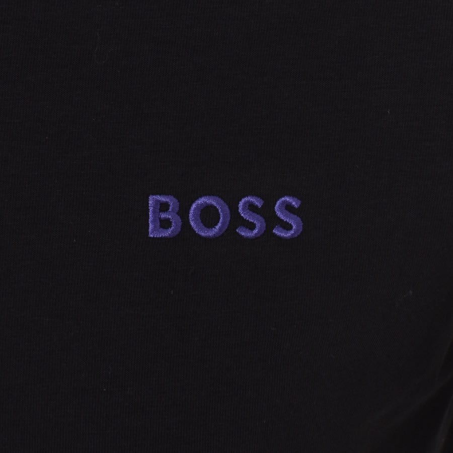 Image number 3 for BOSS Long Sleeve Hooded T Shirt Black