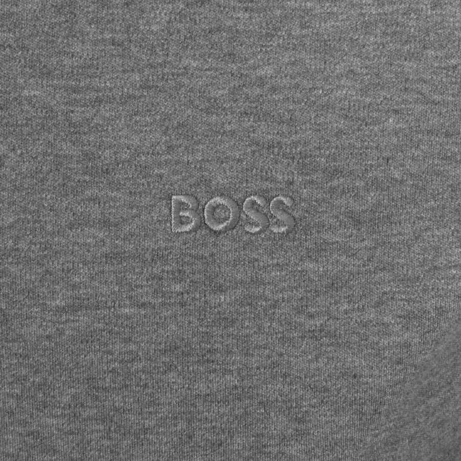Image number 3 for BOSS Pado 30 Long Sleeved Polo T Shirt Grey