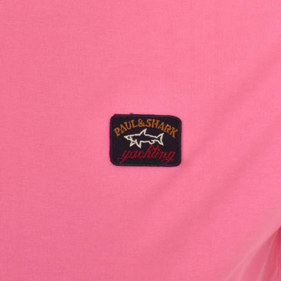 Image number 3 for Paul And Shark Short Sleeved Logo T Shirt Pink