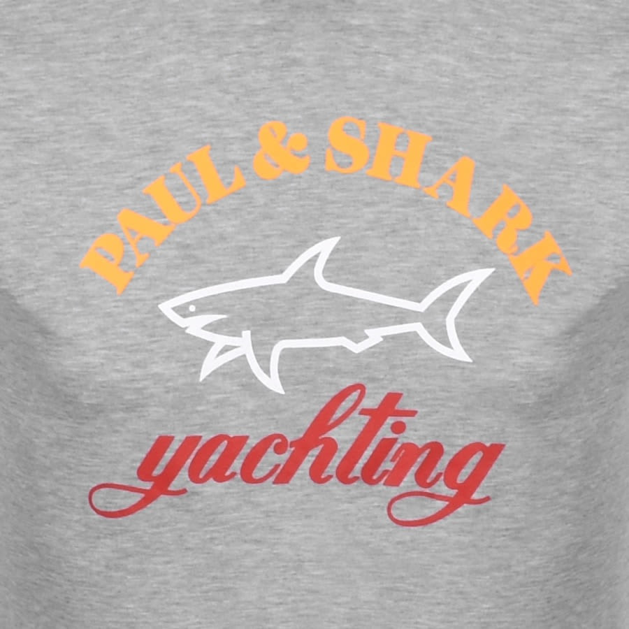 Image number 3 for Paul And Shark Logo T Shirt Grey