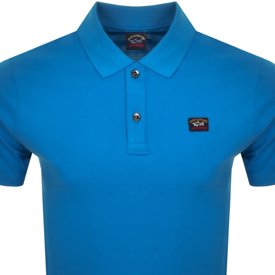 Image number 2 for Paul And Shark Short Sleeved Polo T Shirt Blue