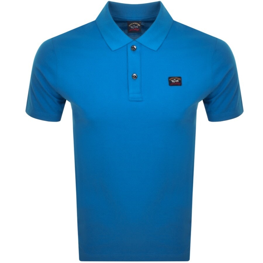 Image number 1 for Paul And Shark Short Sleeved Polo T Shirt Blue