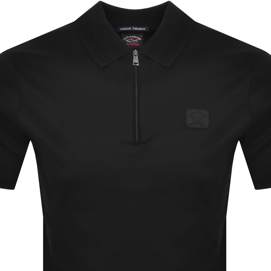 Image number 2 for Paul And Shark Aqua Touch Polo T Shirt Black