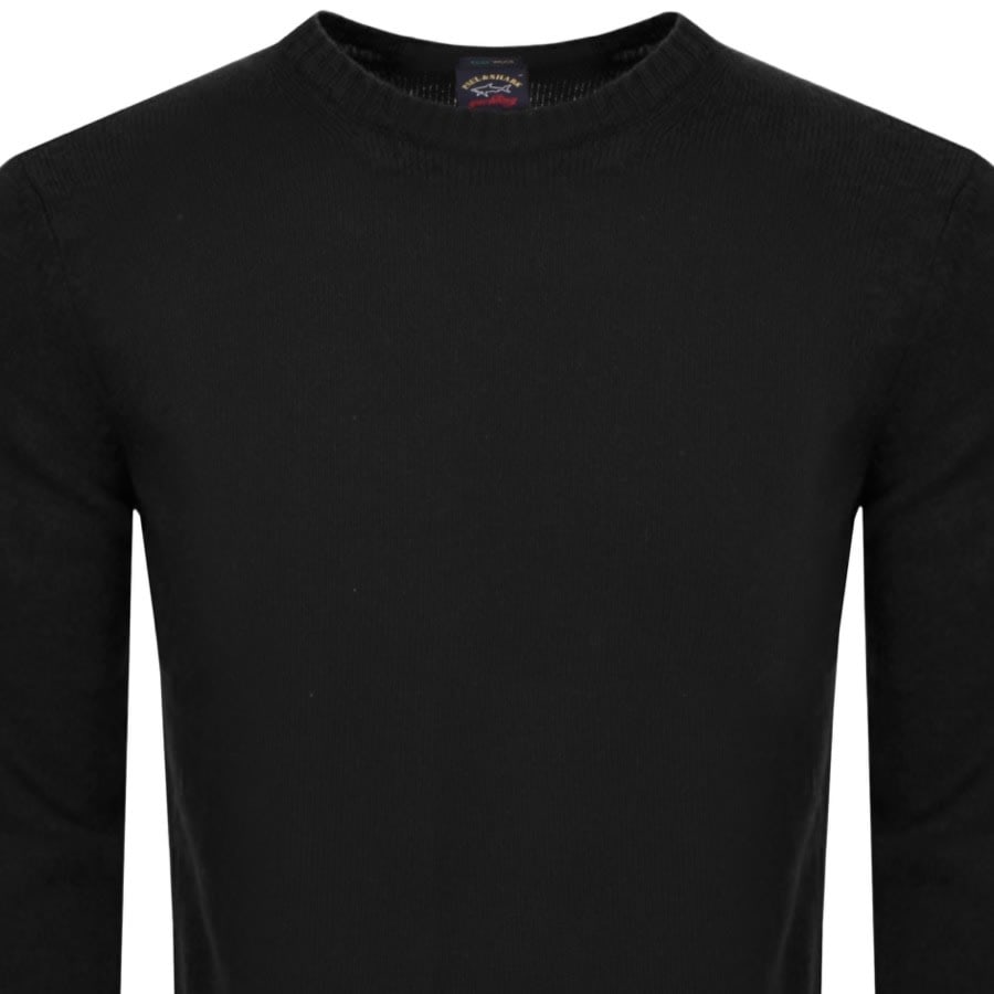 Image number 2 for Paul And Shark Lambswool Knit Jumper Black