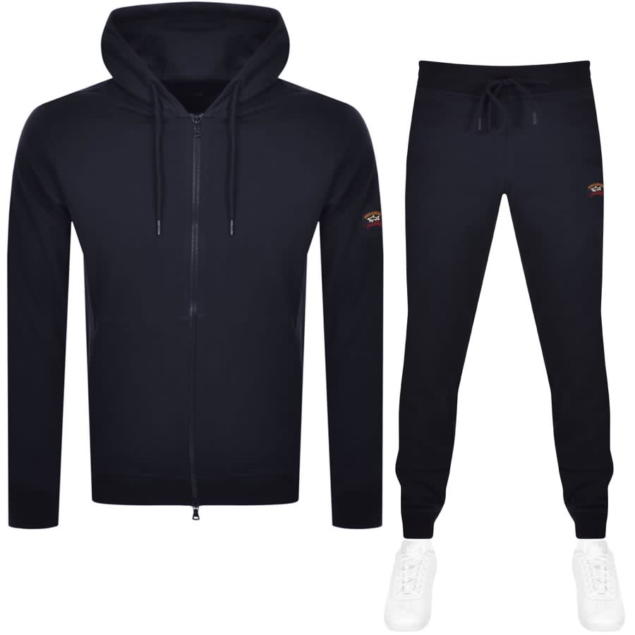 Image number 1 for Paul And Shark Hooded Tracksuit Navy