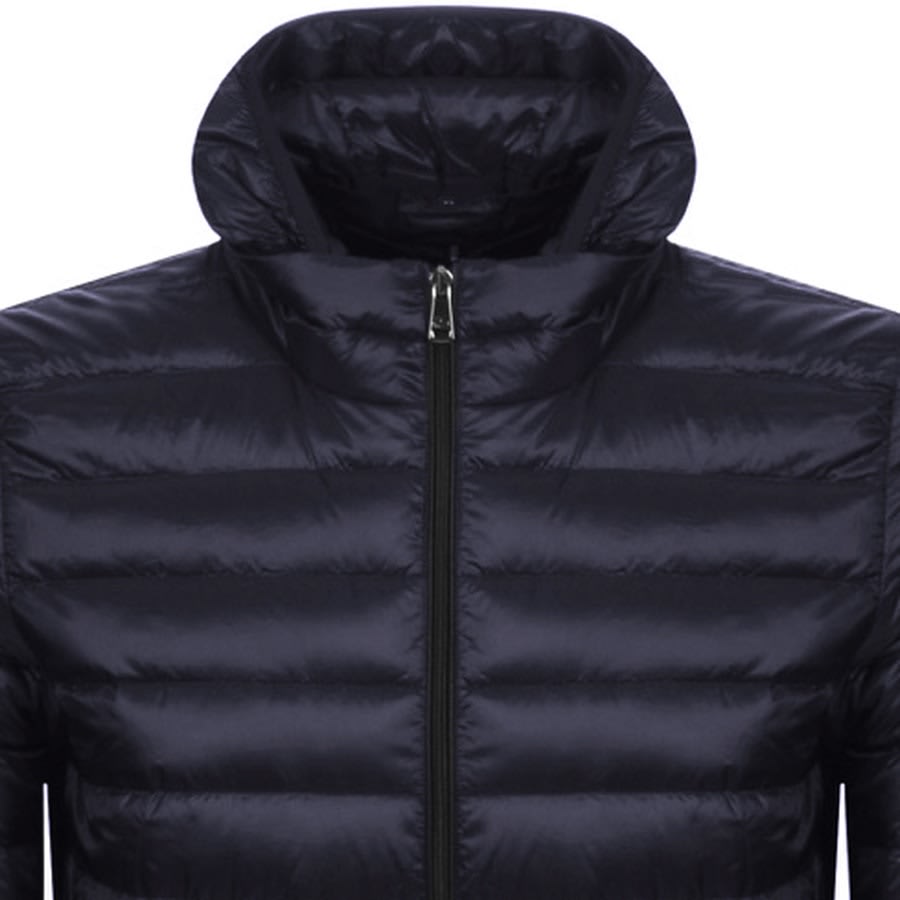 Image number 2 for Paul And Shark Hooded Quilted Jacket Navy