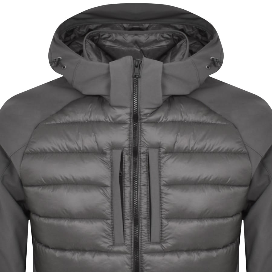 Image number 2 for Paul And Shark Hybrid Hooded Jacket Grey
