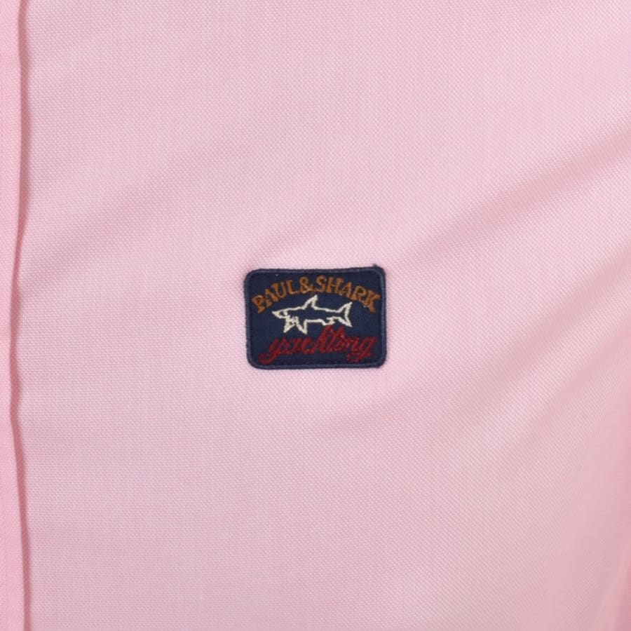 Image number 3 for Paul And Shark Cotton Long Sleeved Shirt Pink