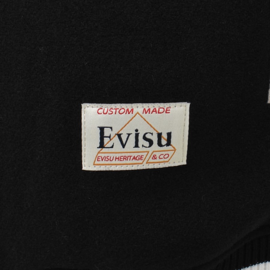 Image number 5 for Evisu Varsity Jacket Black