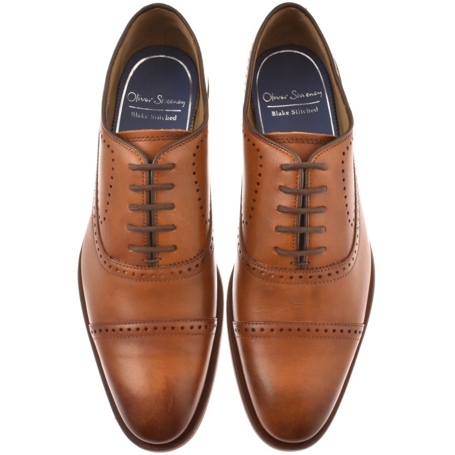 Image number 3 for Oliver Sweeney Mallory Brogue Shoes Brown