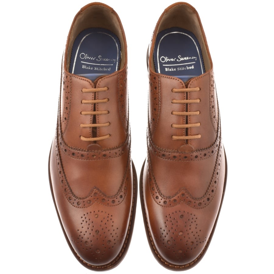 Image number 3 for Oliver Sweeney Ledwell Brogue Shoes Brown
