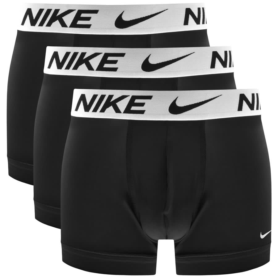 Image number 1 for Nike Logo 3 Pack Trunks Black