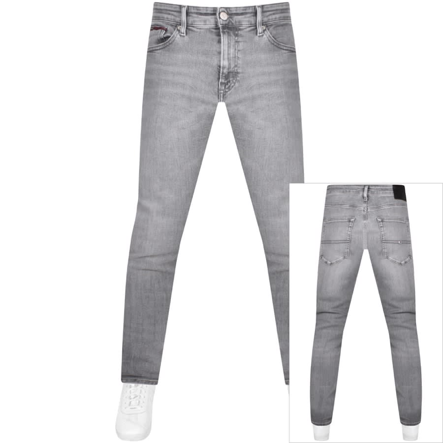 Image number 1 for Tommy Jeans Austin Slim Tapered Jeans Grey
