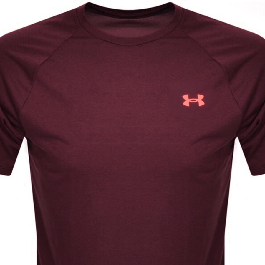 Image number 2 for Under Armour Tech 2.0 T Shirt Burgundy