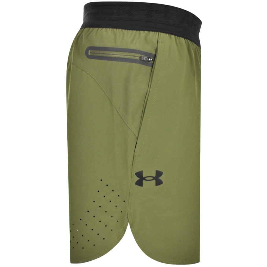 Image number 3 for Under Armour Peak Woven Shorts Green