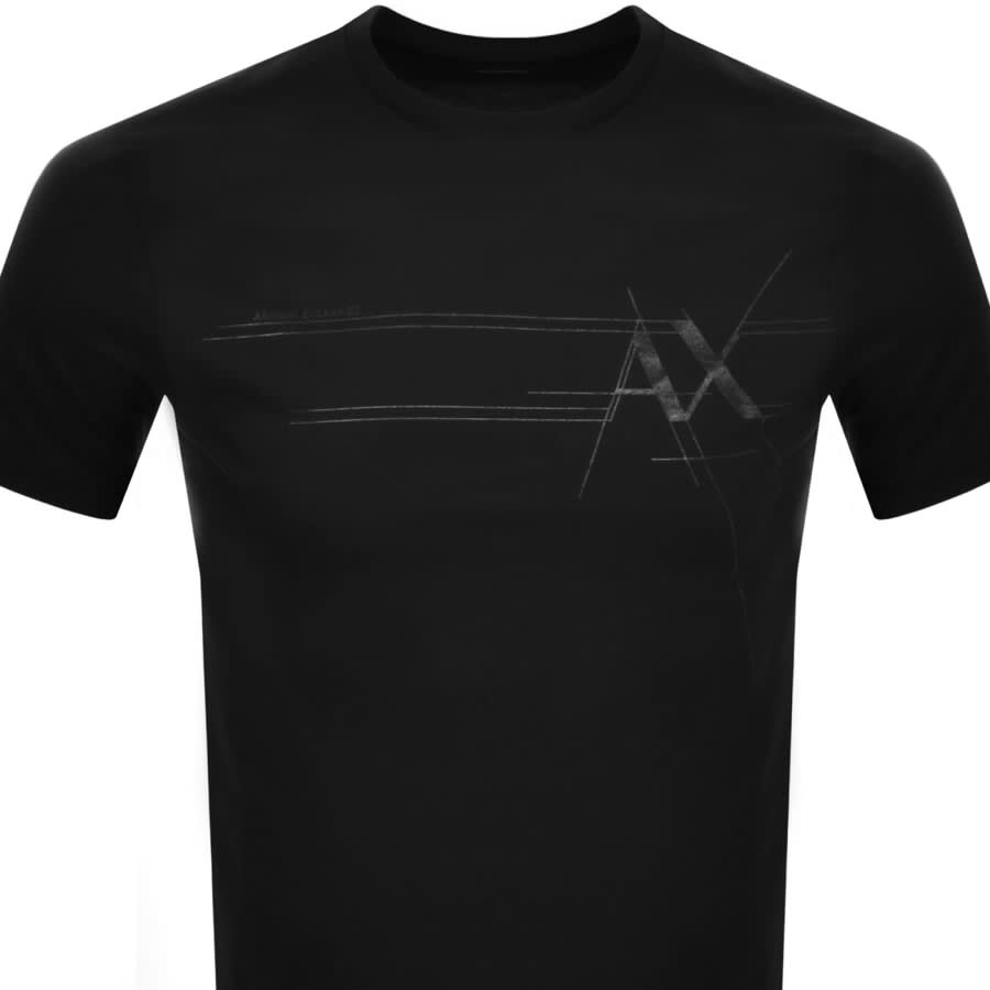 Image number 2 for Armani Exchange Logo T Shirt Black