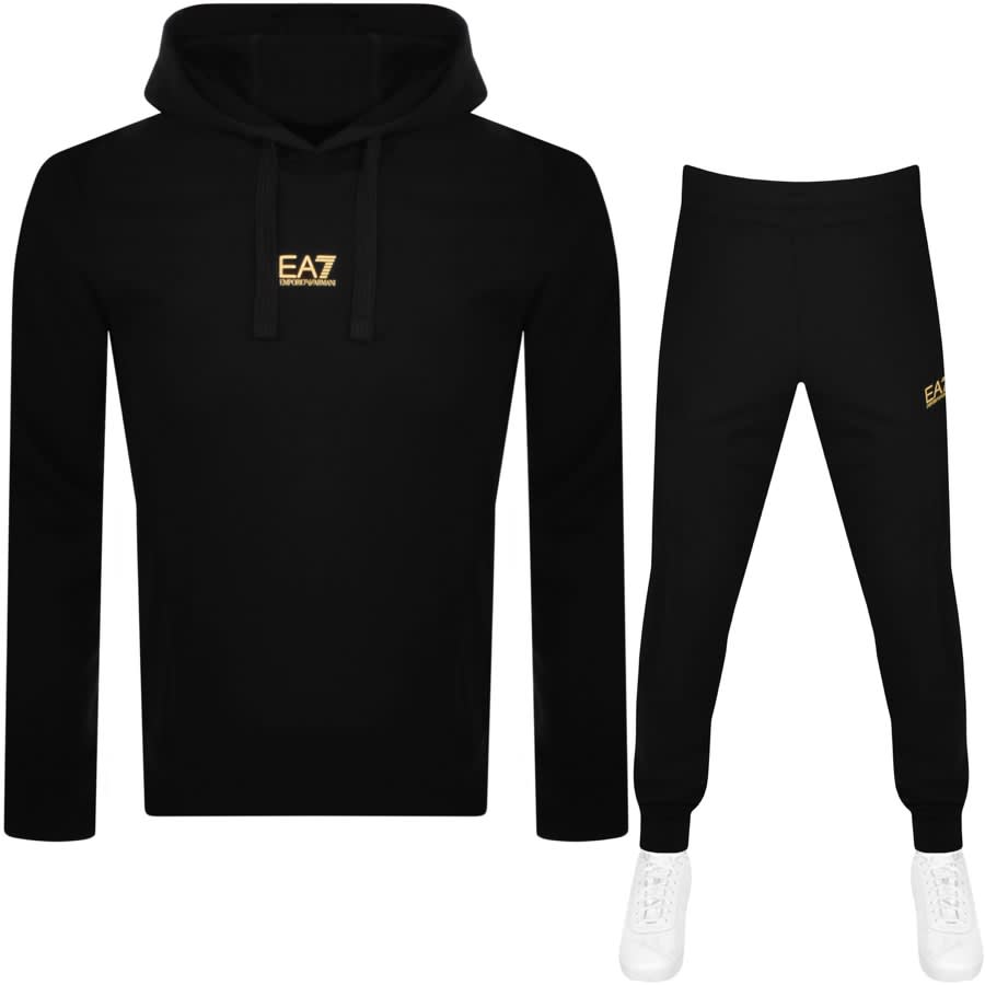Image number 1 for EA7 Emporio Armani Hooded Tracksuit Black