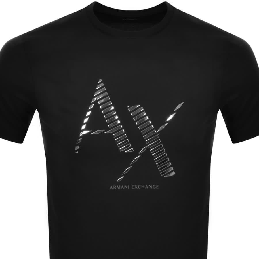 Image number 2 for Armani Exchange Logo T Shirt Black