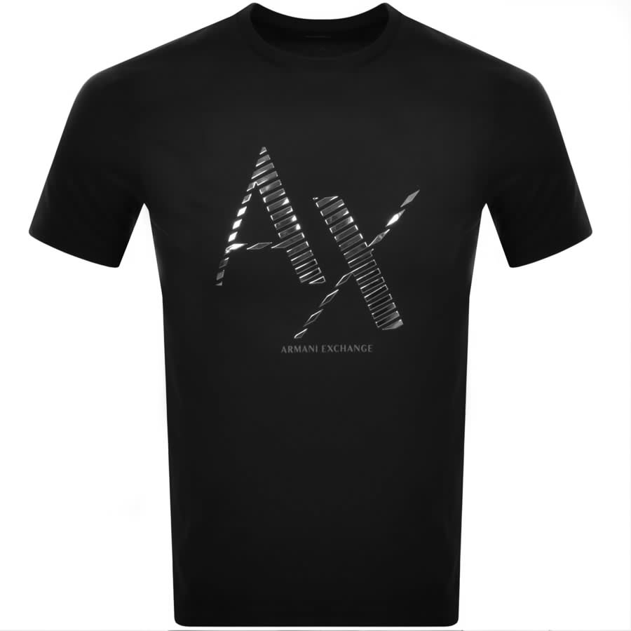 Image number 1 for Armani Exchange Logo T Shirt Black