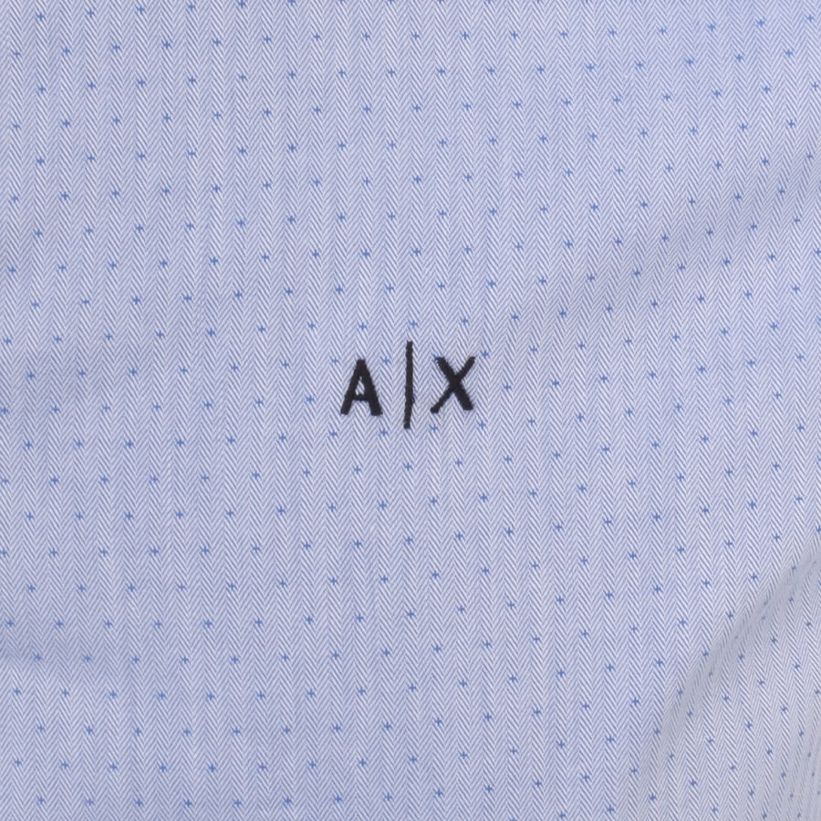 Image number 3 for Armani Exchange Long Sleeve Shirt Blue