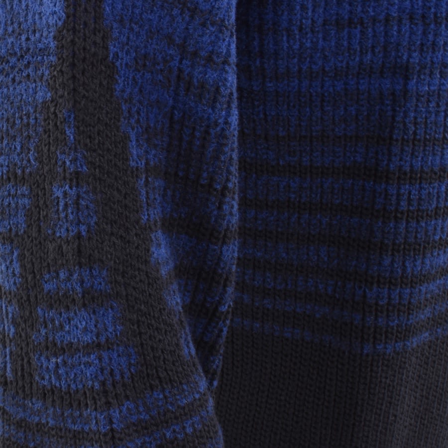 Image number 3 for Armani Exchange Full Zip Knitted Cardigan Blue