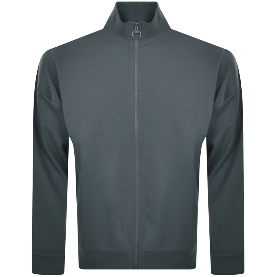 Image number 2 for Armani Exchange Full Zip Logo Sweatshirt Blue