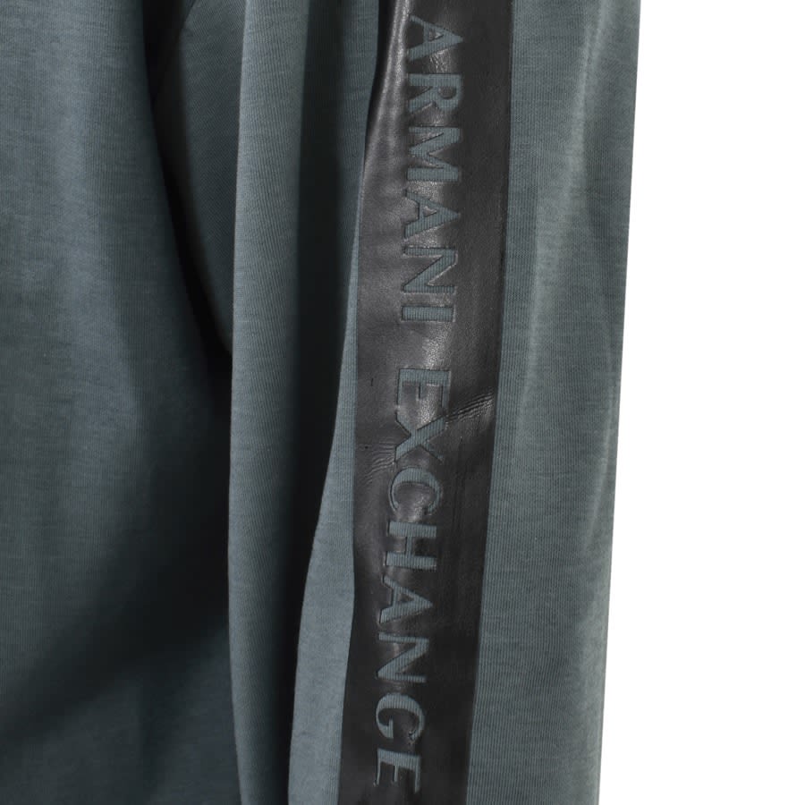 Image number 3 for Armani Exchange Full Zip Logo Sweatshirt Blue