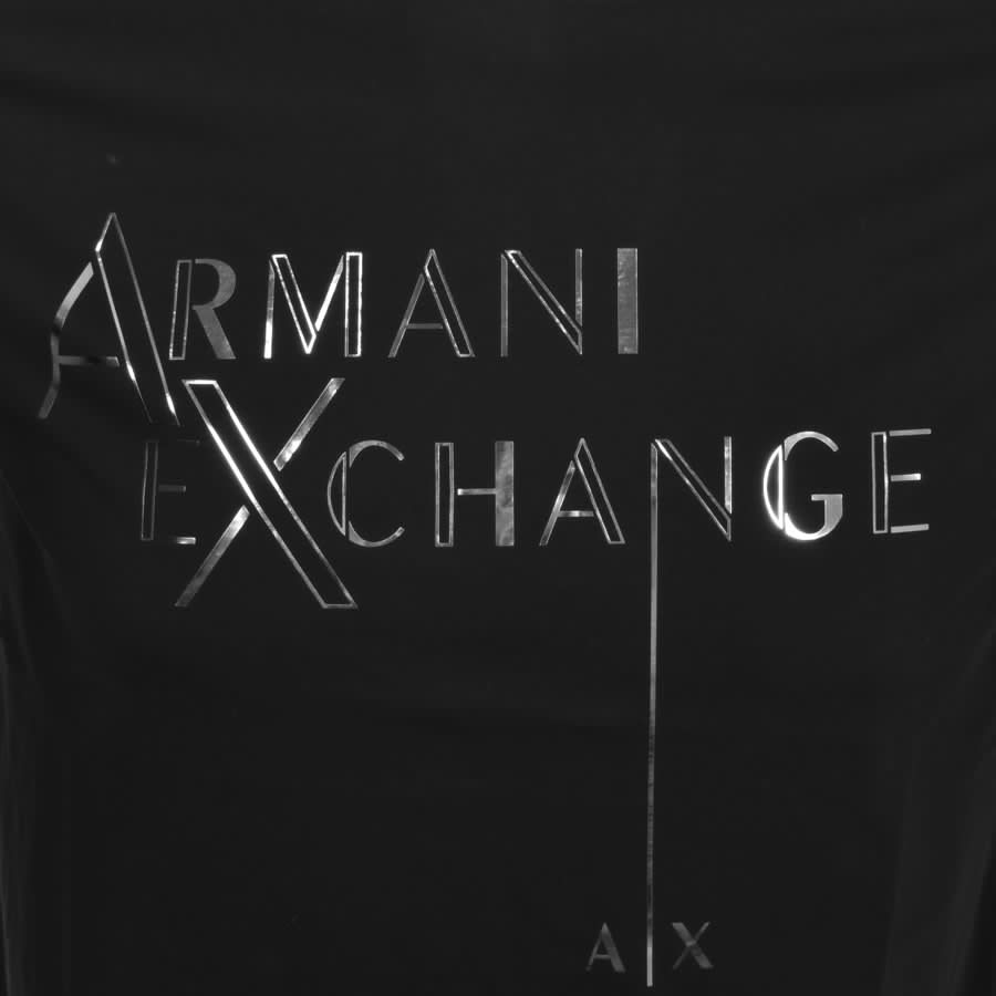 Image number 3 for Armani Exchange Logo T Shirt Black