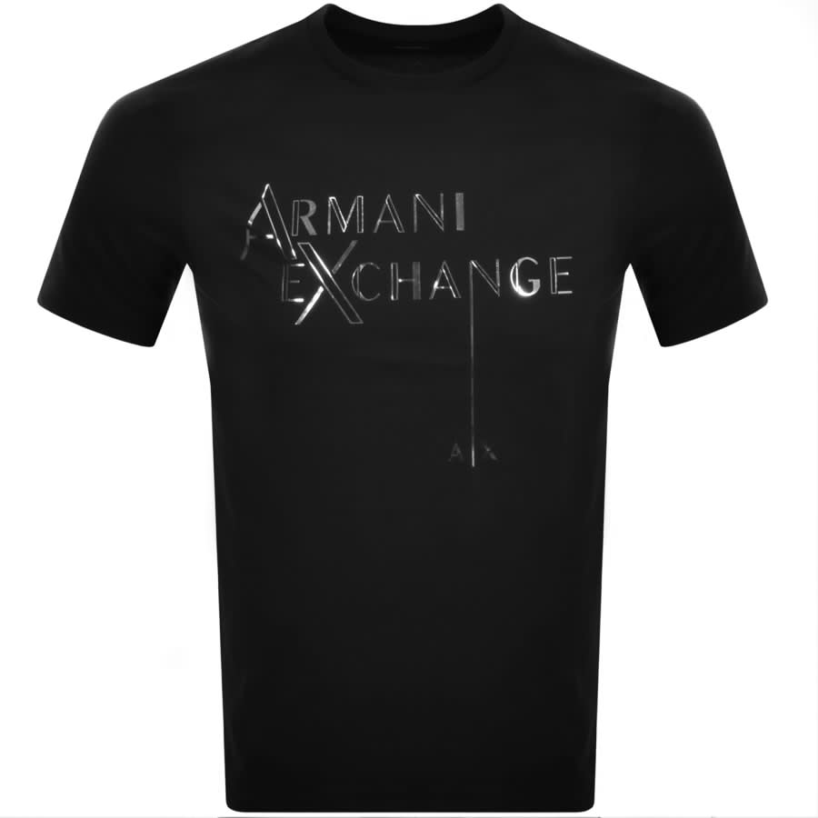 Image number 1 for Armani Exchange Logo T Shirt Black