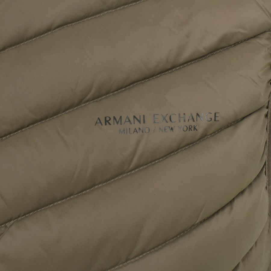 Image number 3 for Armani Exchange Down Gilet Khaki