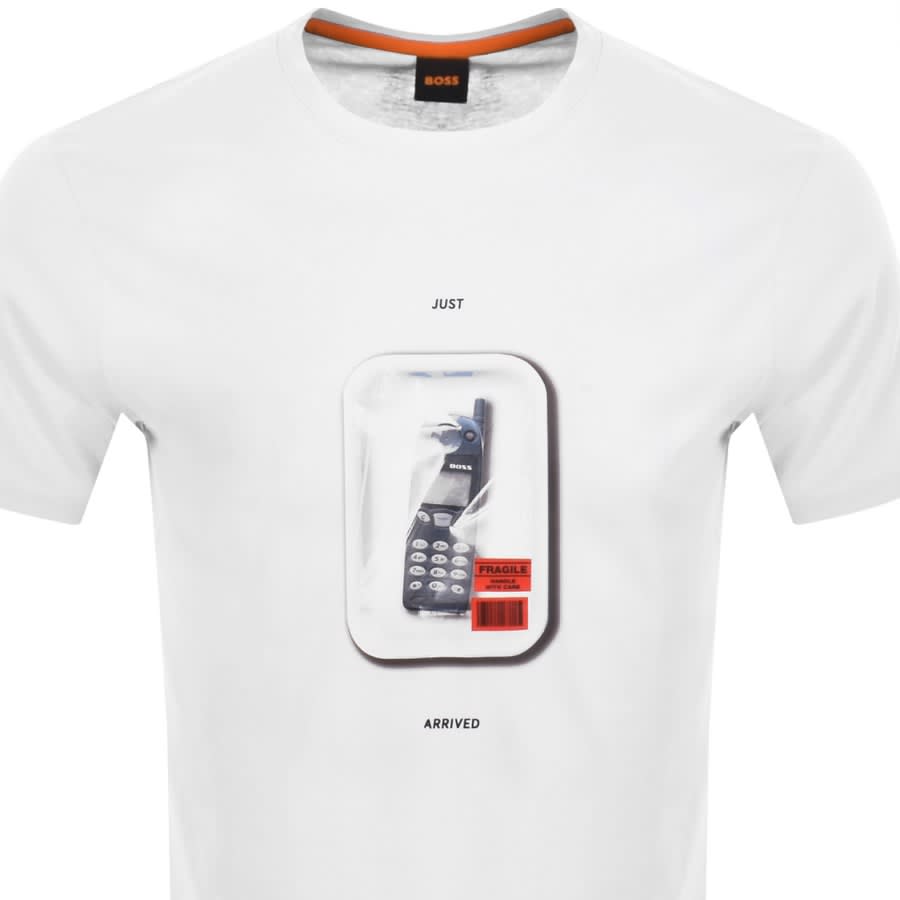 Image number 2 for BOSS TeFragile Logo T Shirt White
