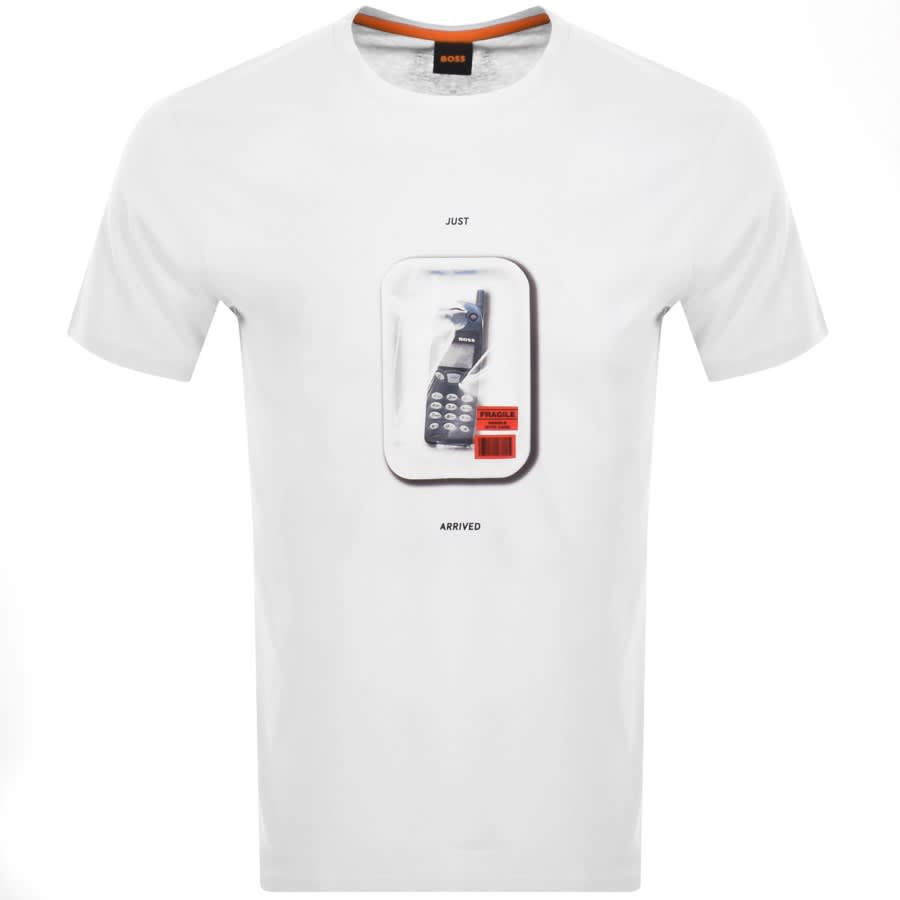 Image number 1 for BOSS TeFragile Logo T Shirt White