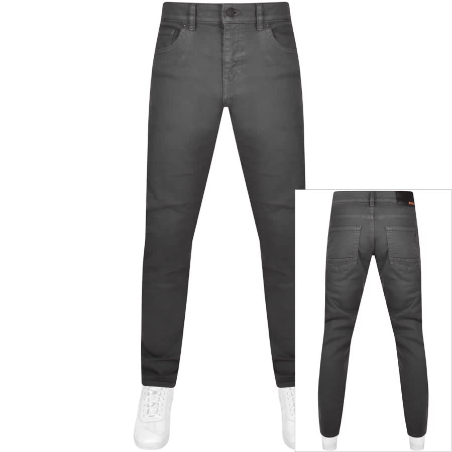 Image number 1 for BOSS Delaware Slim Fit Jeans Grey